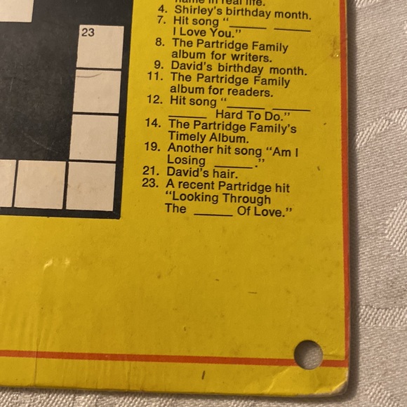The Partridge Family Crossword Puzzle 1973 LP Vinyl Record, NEW and SEALED - Picture 10 of 13